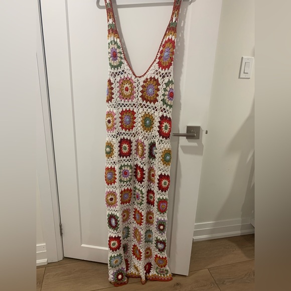 Custom made granny square crochet dress - Picture 3 of 3